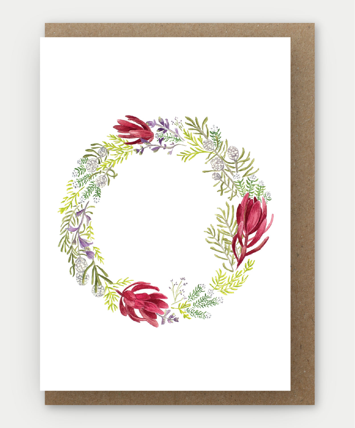 Fynbos Wreath Greeting card