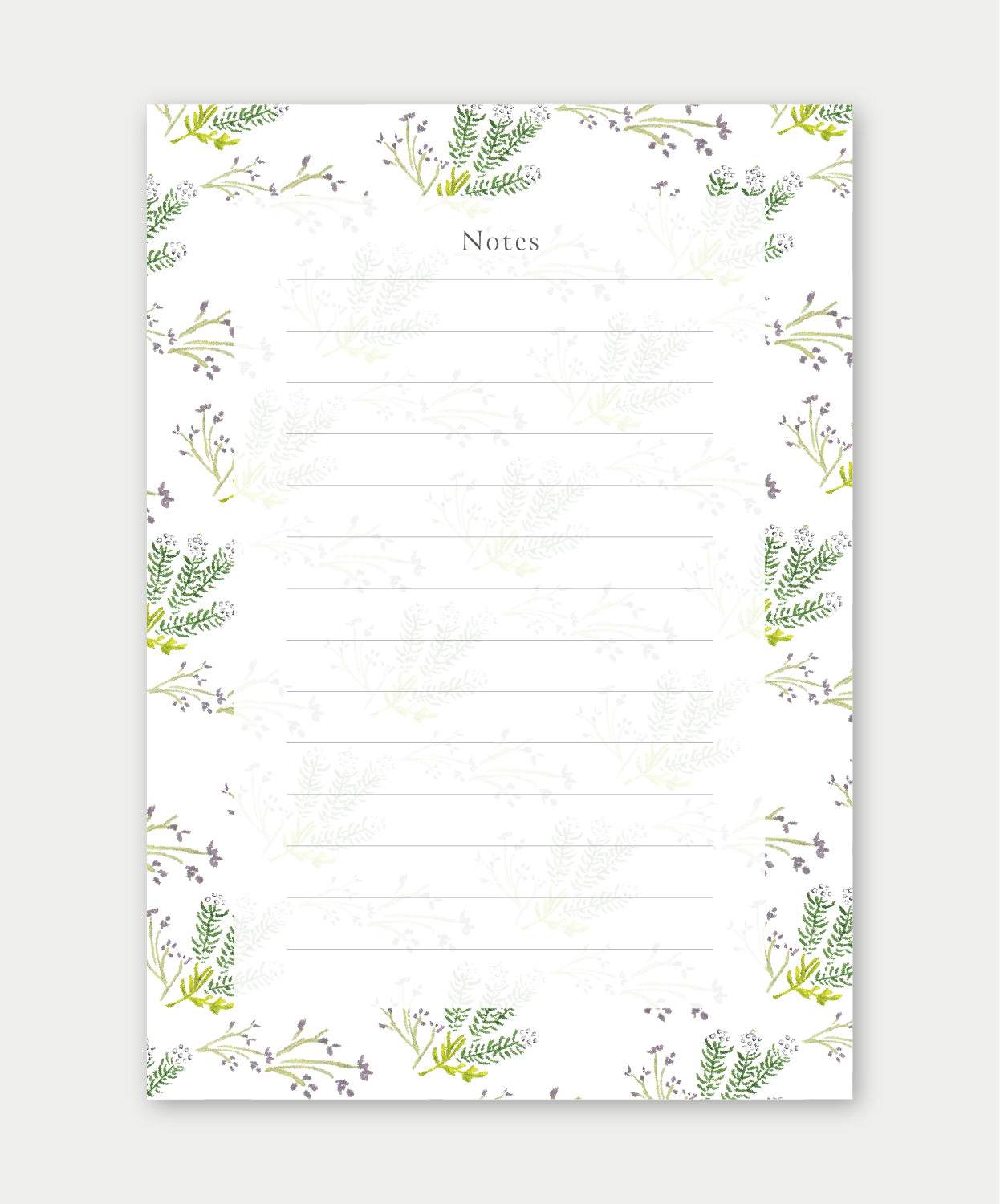 Fynbos foliage Notepad (with magnets)