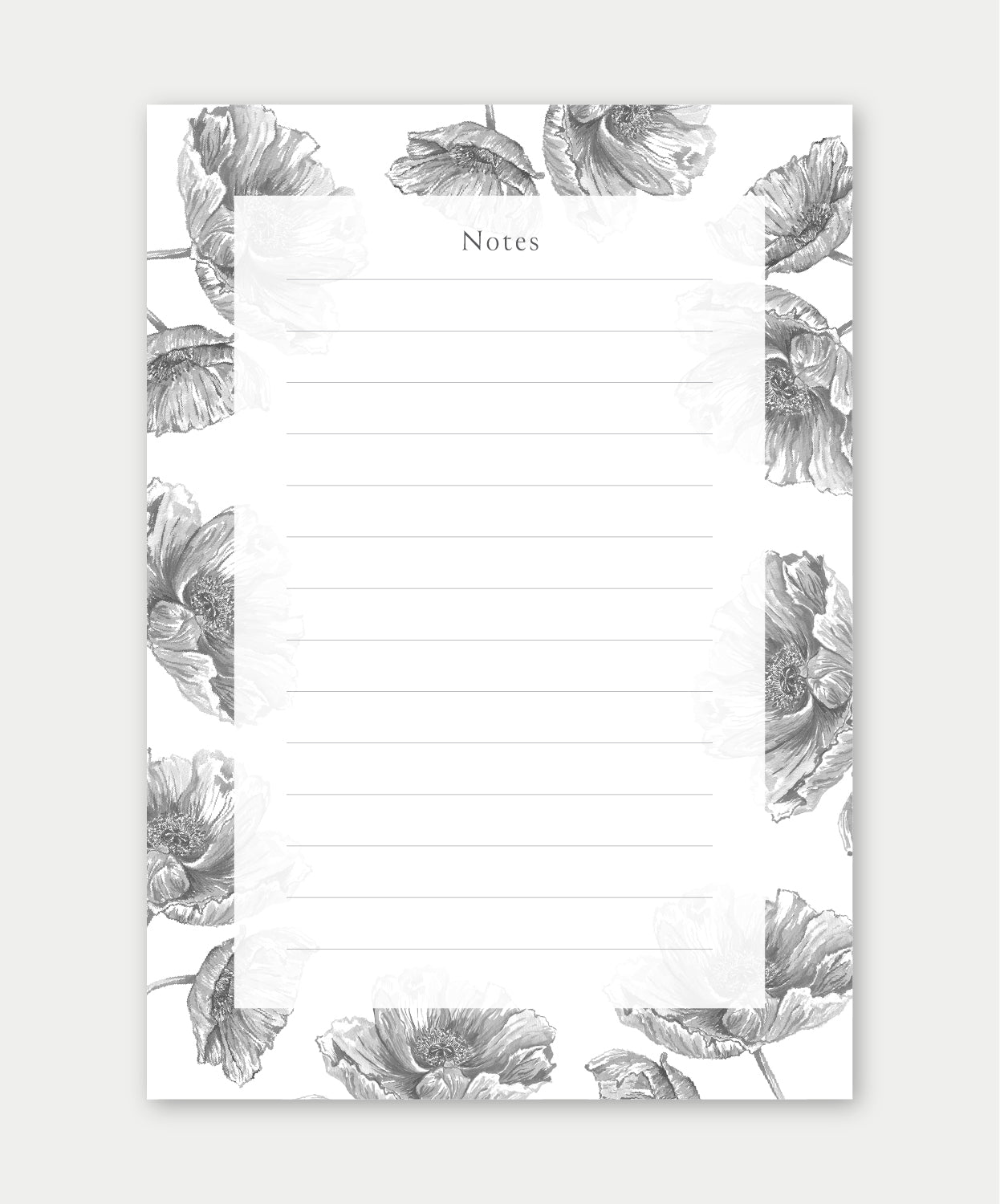 Poppies in bloom Notepad (with magnets)