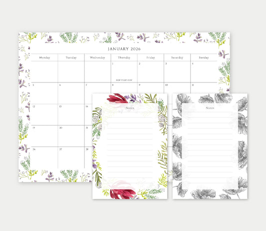 Calendar & Notepad bundle