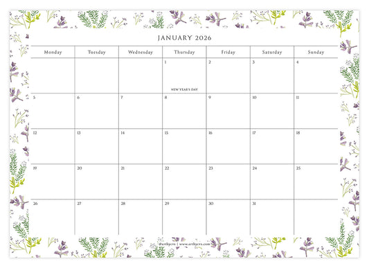 A4 Fridge Calendar