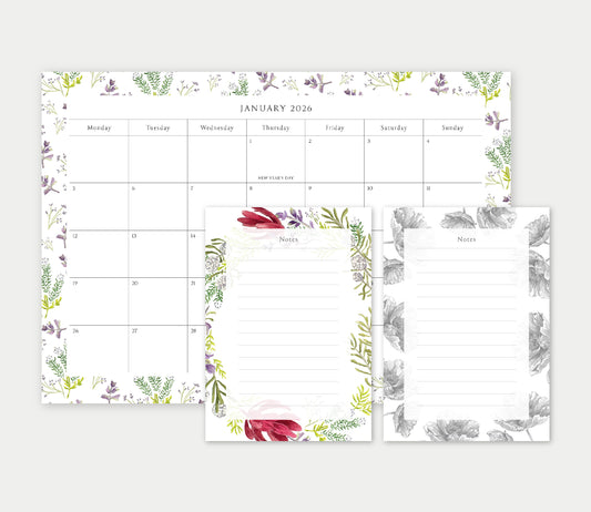 Calendar & Notepad bundle