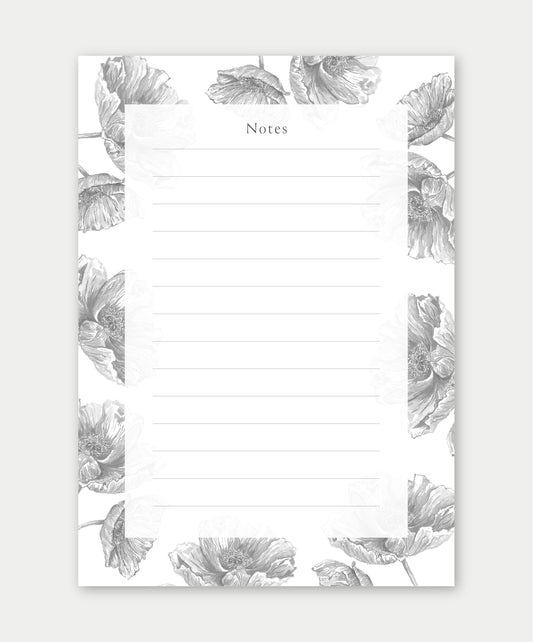 Poppies in bloom Notepad (with magnets)